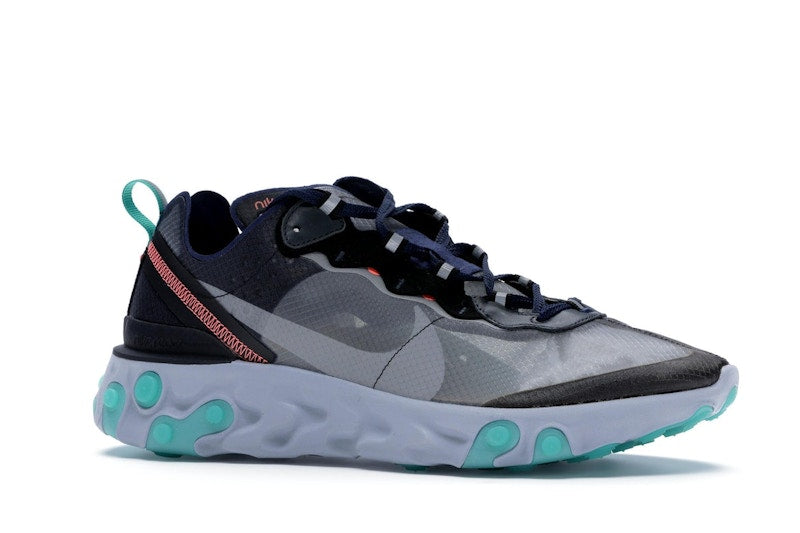 Nike React Element 87 Black Neptune Green