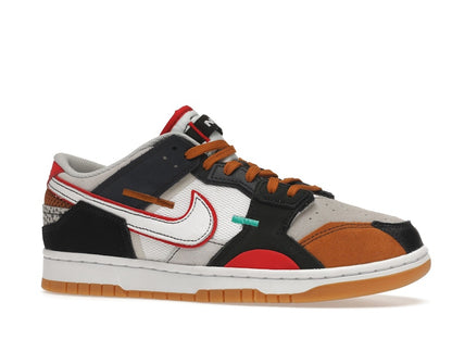 Nike Dunk Low Scrap Black Grey University Red