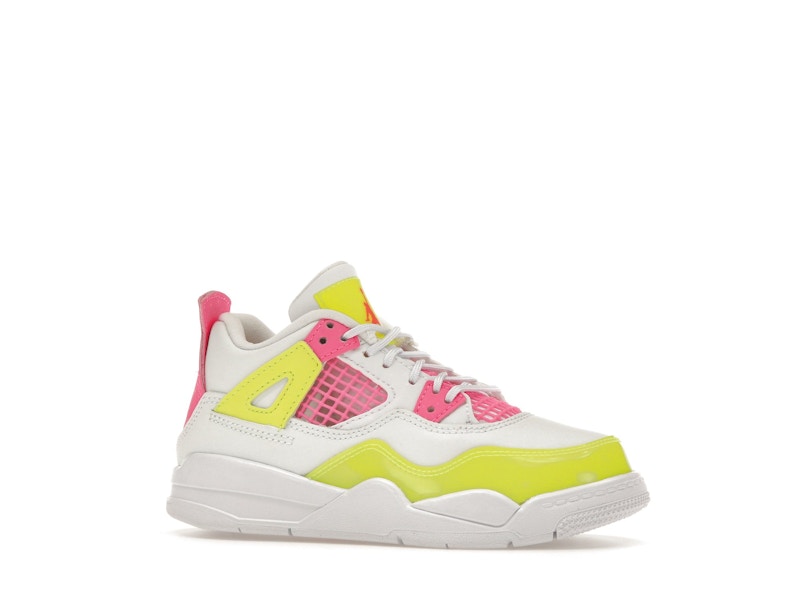 Jordan 4 Retro White Lemon Pink (PS)