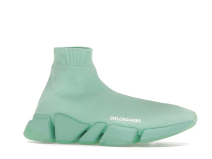 Balenciaga Speed 2.0 Recycled Transparent Sole Green (Women's)