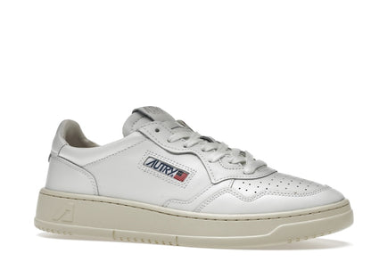 Autry Medalist Leather Low White