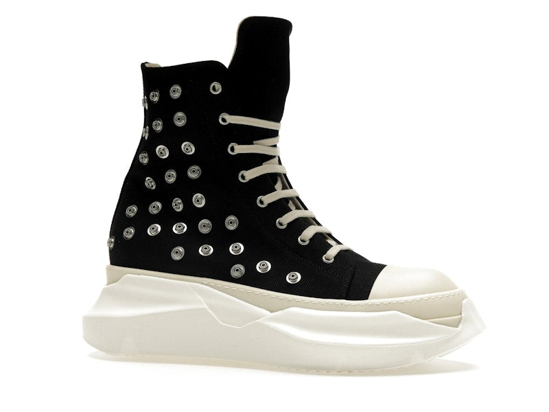Rick Owens DRKSHDW Abstract Sneaks Studded Eyelets Black Milk