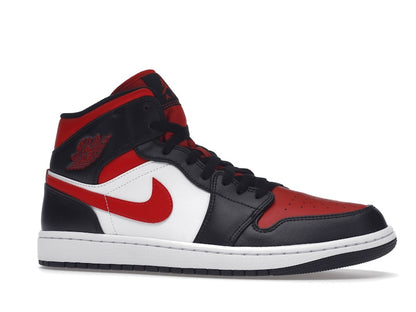 Jordan 1 Mid White Black Red (2022)