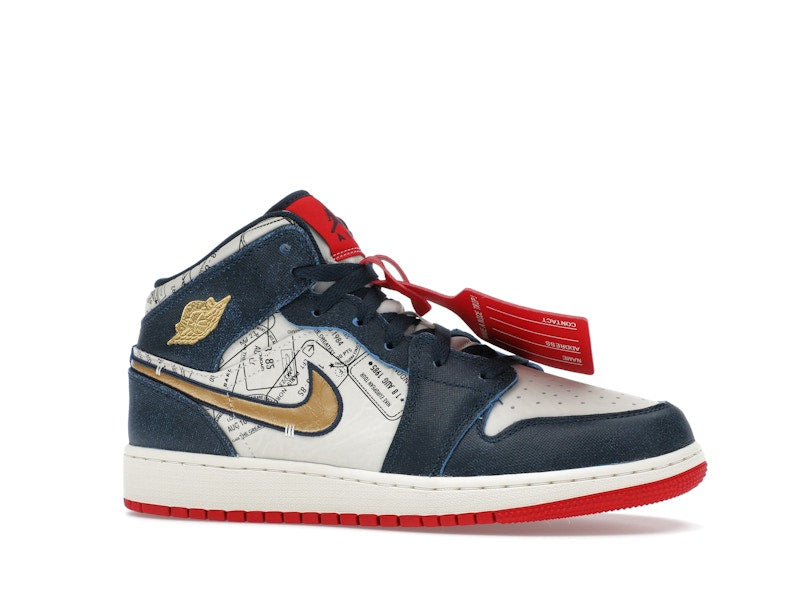 Jordan 1 Mid SE Take Flight Gold Swoosh (GS)