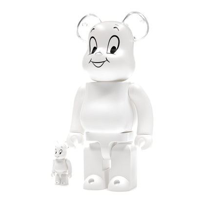 Bearbrick Casper the Friendly Ghost 100% & 400% Set White