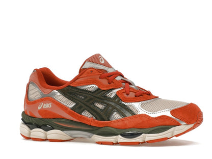 ASICS Gel-NYC Oatmeal Forest Green Orange