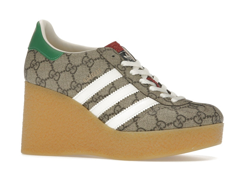adidas x Gucci Gazelle Wedge Beige GG Monogram (Women's)