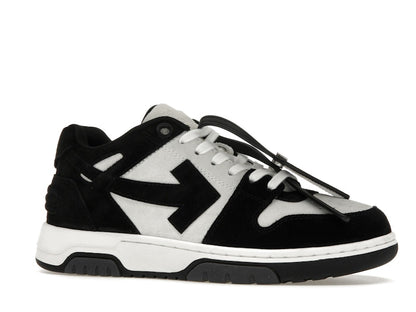 OFF-WHITE Out Of Office OOO Low Tops White Black Suede