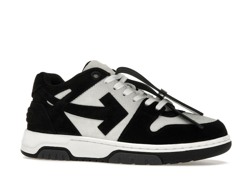 OFF-WHITE Out Of Office OOO Low Tops White Black Suede