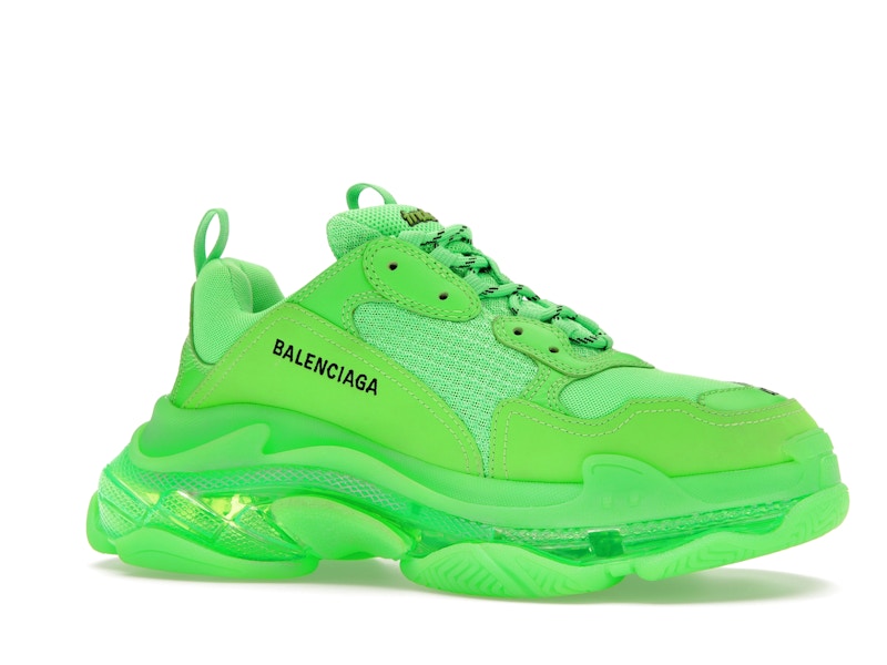 Balenciaga Triple S Neon Green Clear Sole