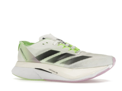 adidas Adizero Boston 12 Cloud White Core Black Green Spark