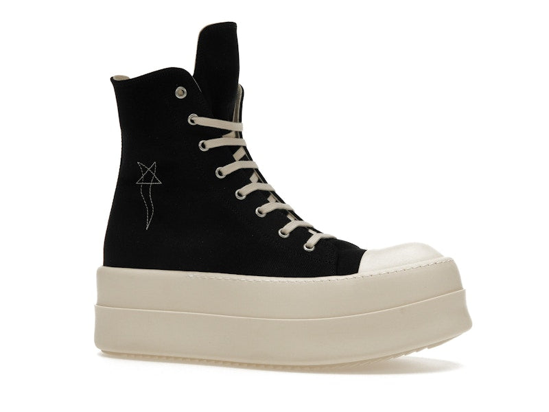 Rick Owens DRKSHDW Mega Bumper Sneaks Pentagram Black Pearl Milk