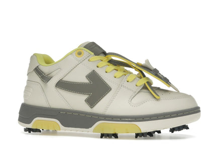 OFF-WHITE Out Of Office OOO Low Tops Golf Paris Hilinski Gray Yellow