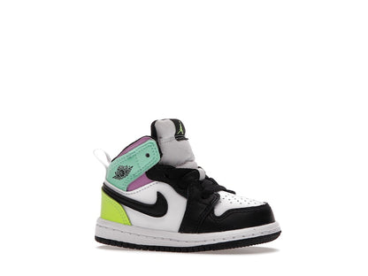 Jordan 1 Mid Pastel Black Toe (TD)
