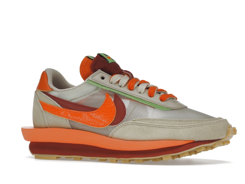 Nike LD Waffle sacai CLOT Kiss of Death Net Orange Blaze