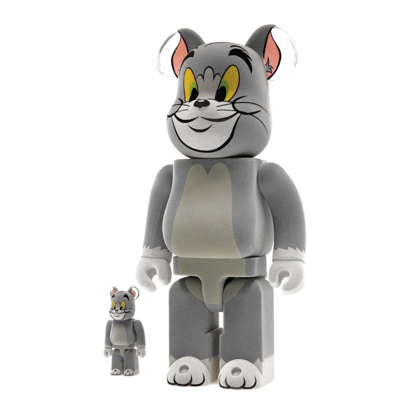 Bearbrick Tom and Jerry: Tom Flocky 100% & 400% Set