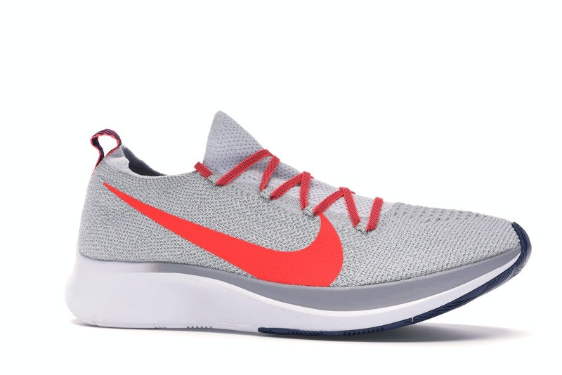Nike Zoom Fly Flyknit Pure Platinum Bright Crimson