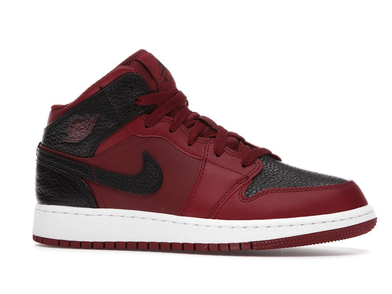Jordan 1 Mid Team Red Black White (GS)