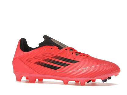 adidas F50 League Firm/Multi-Ground Turbo Aurora Black Platinum Metallic