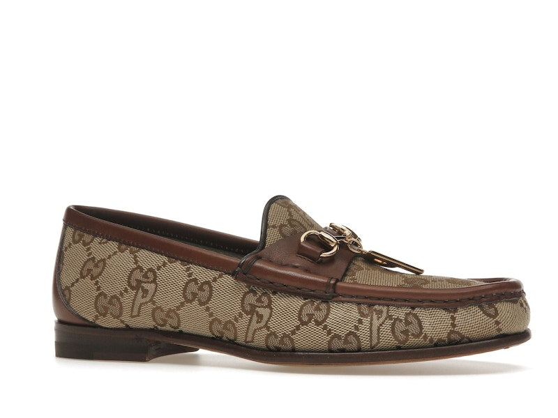 Palace x Gucci GG-P Canvas Horsebit P Charm Beige