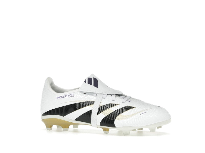 adidas Predator League Fold-Over Tongue FG/MG Cloud White Core Black Gold Metallic (GS)