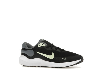Nike Revolution 7 Black Smoke Grey White Barely Volt (GS)