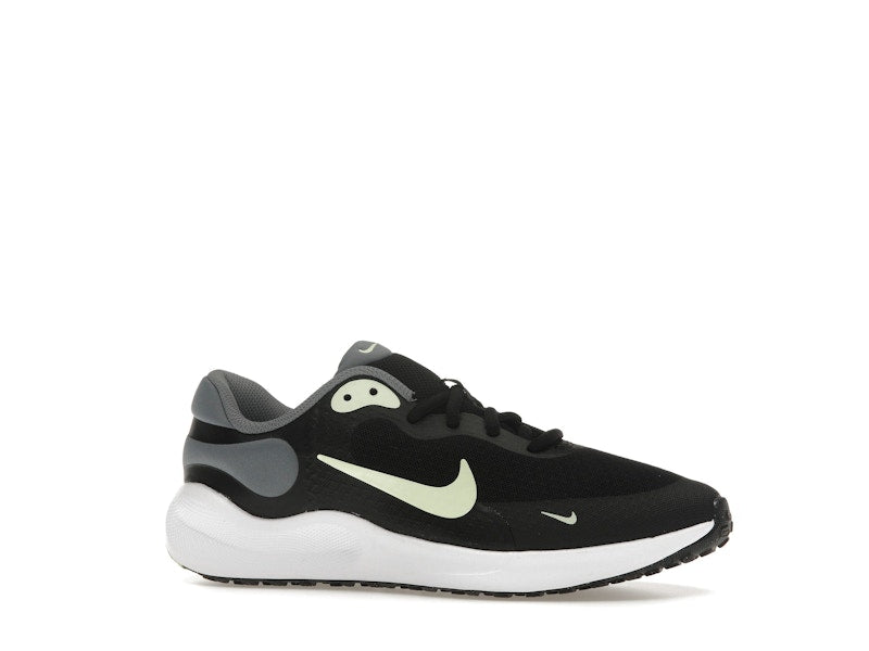 Nike Revolution 7 Black Smoke Grey White Barely Volt (GS)