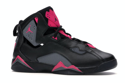 Jordan True Flight Black Dark Grey Deadly Pink (GS)