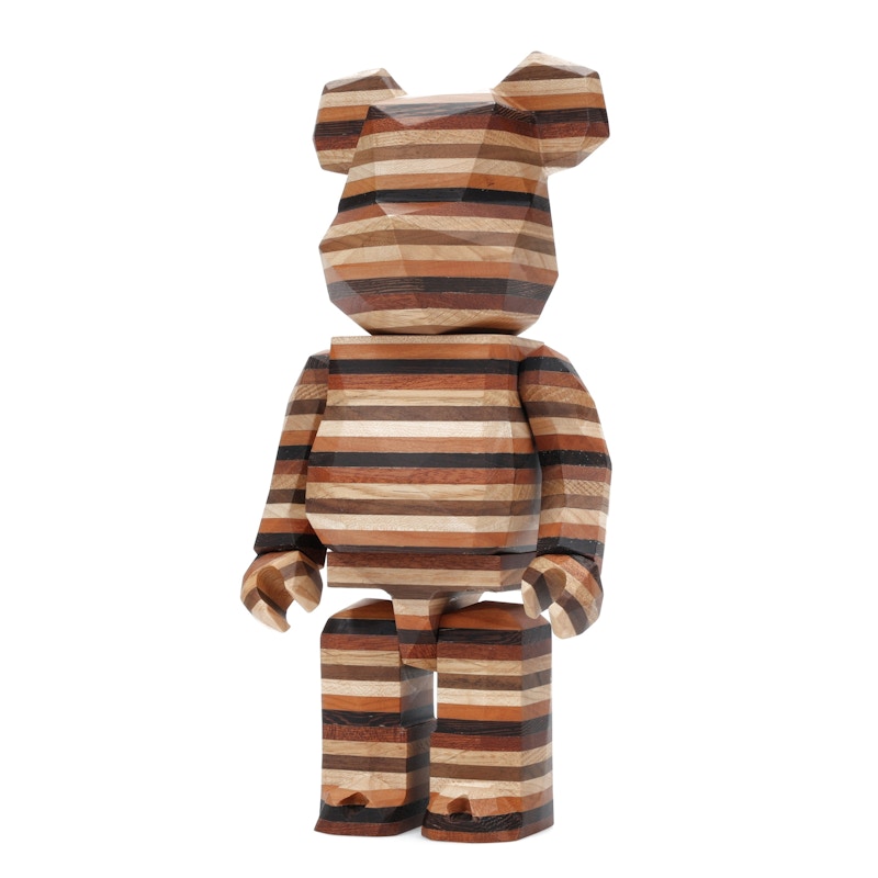 Bearbrick Karimoku Fragment Polygon-Horizon 400% Wood