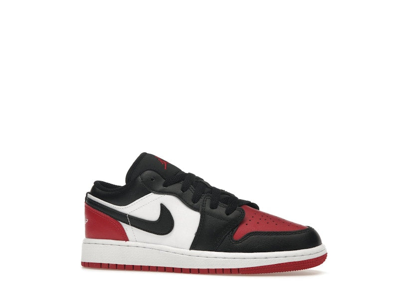 Jordan 1 Low Bred Toe 2.0 (GS)