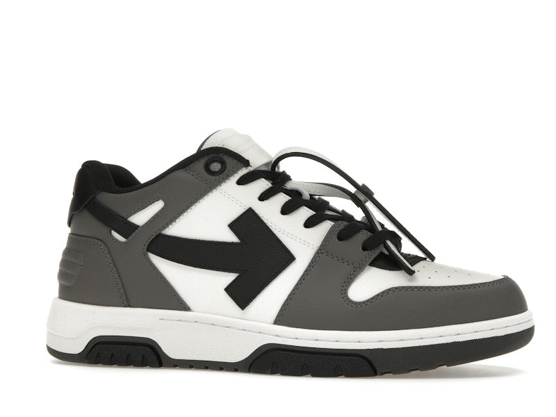 OFF-WHITE Out Of Office OOO Low Tops Dark Gray Black