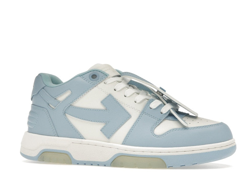 OFF-WHITE OOO Low Out Of Office Calf Leather White Light Blue