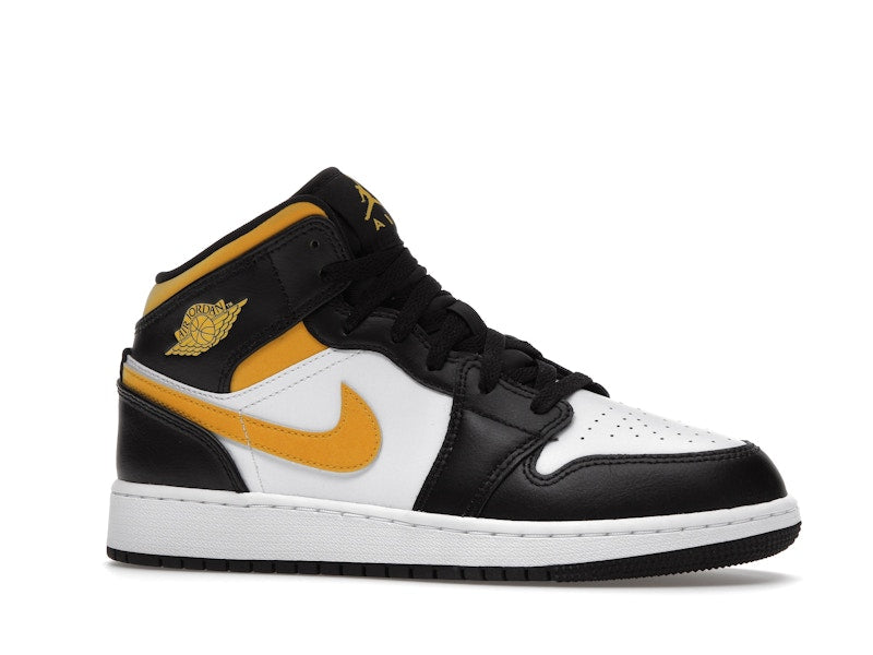 Jordan 1 Mid White Pollen Black (GS)