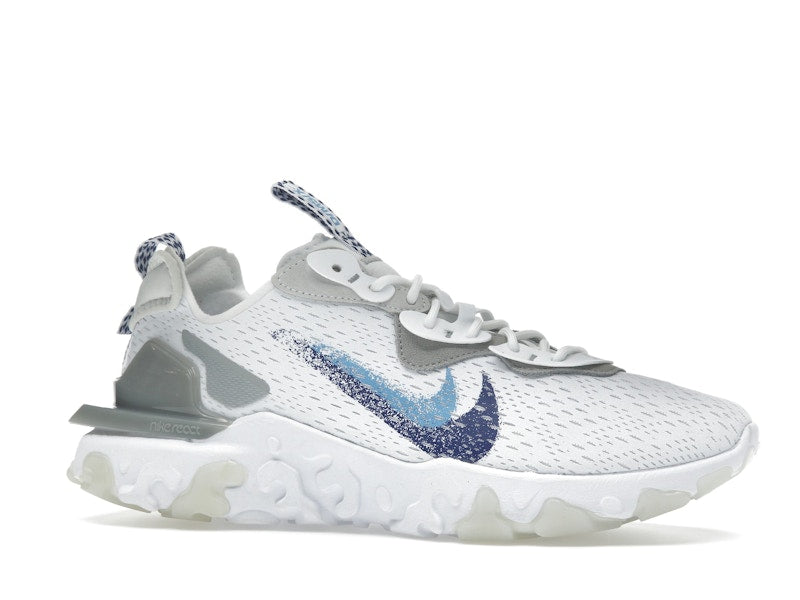 Nike React Vision White Double Blue Swoosh