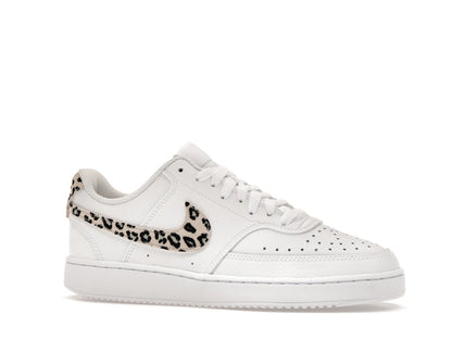 Nike Court Vision Low Leopard Swoosh White (Women's)