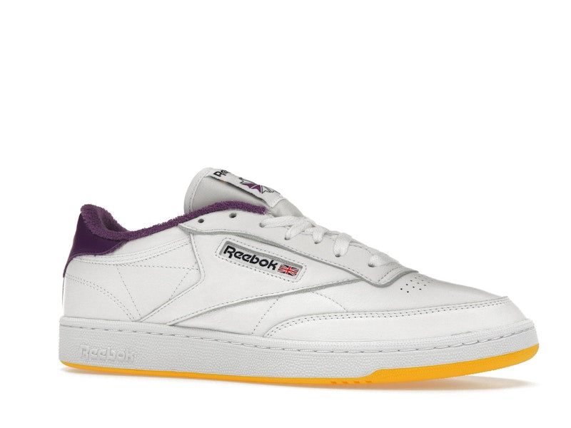 Reebok Club C 85 Eric Emanuel White Purple Yellow