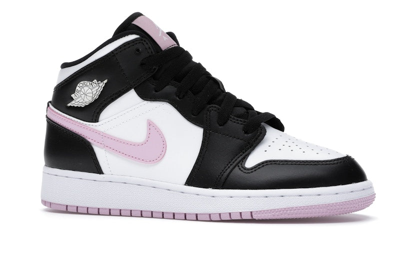 Jordan 1 Mid White Black Light Arctic Pink (GS)
