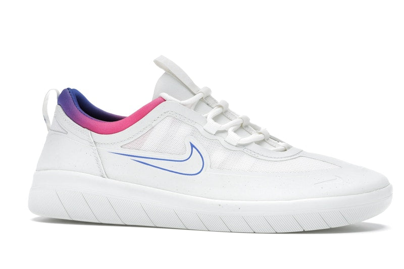 Nike SB Nyjah Free 2 Summit White Pink Blast Racer Blue