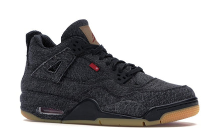 Jordan 4 Retro Levi's Black (GS) (Blank Tag)