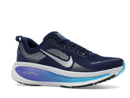Nike Vomero 18 Blue Void Blue Lightning Bright Crimson Metallic Silver