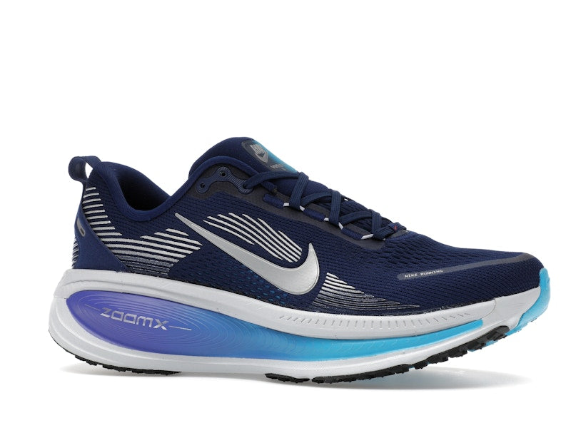 Nike Vomero 18 Blue Void Blue Lightning Bright Crimson Metallic Silver