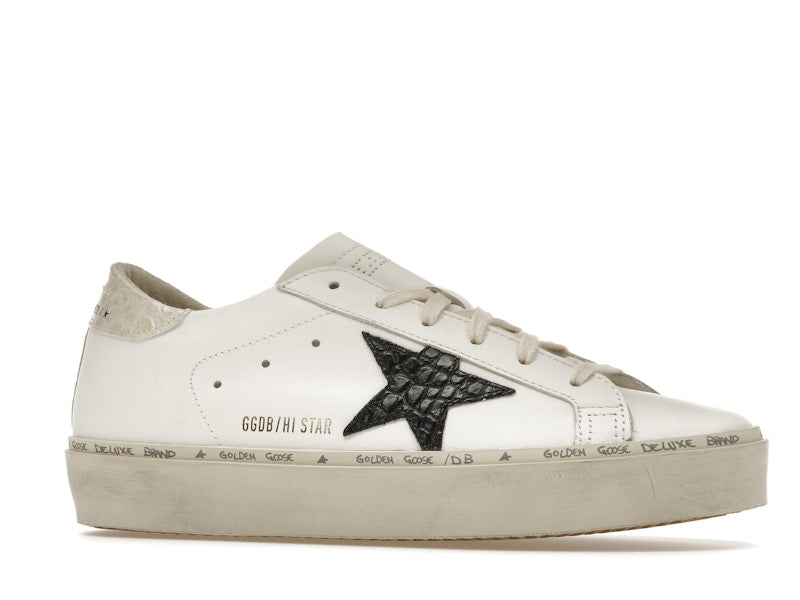 Golden Goose Hi Star White Black Star (Women's)