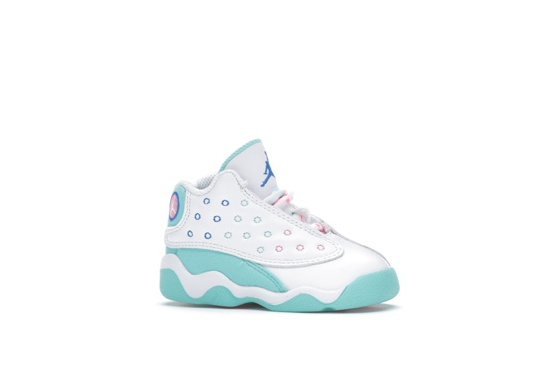 Jordan 13 Retro White Soar Green Pink (TD)