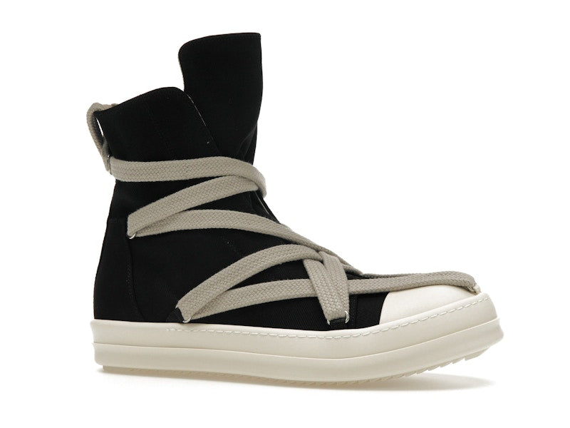 Rick Owens DRKSHDW Hexa High Black Pearl Milk Fat Lace