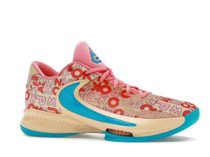 Nike Zoom Freak 4 Letter Bros Vanilla Lightning