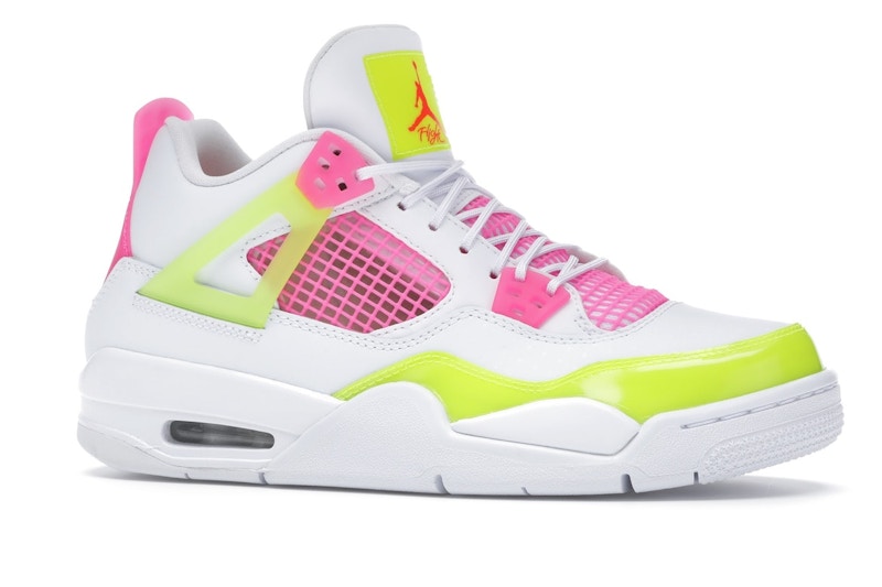 Jordan 4 Retro White Lemon Pink (GS)