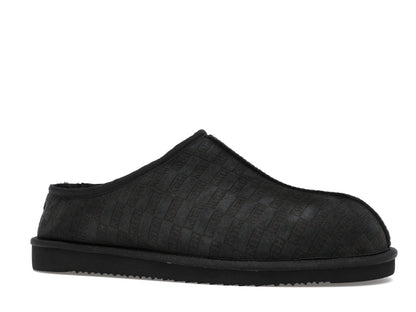 Kith Kithmas Monogram Shearling Slippers Black