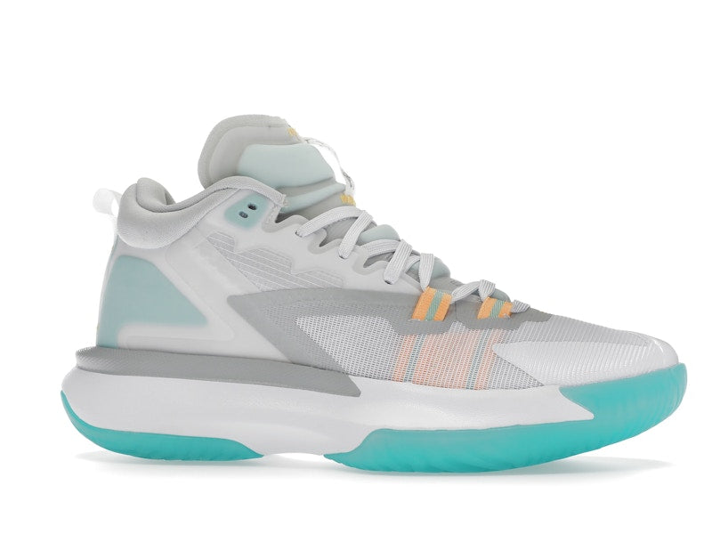 Jordan Zion 1 White Dynamic Turquoise