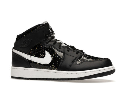 Jordan 1 Mid Black Speckle (GS)