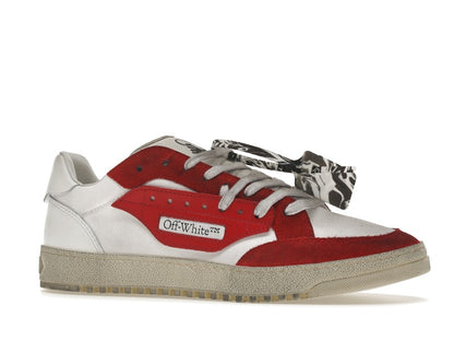 OFF-WHITE Vulcanized 5.0 Low Top White Red